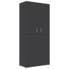 Elegant Grey Shoe Cabinet - 80x39x178 cm | Hipomarket