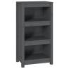 Book Cabinet Grey 50x35x97 cm - Solid Pine Wood Storage