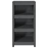 Book Cabinet Grey 50x35x97 cm - Solid Pine Wood Storage