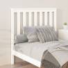 Stylish White Bed Headboard | Solid Pine 106x6x101 cm