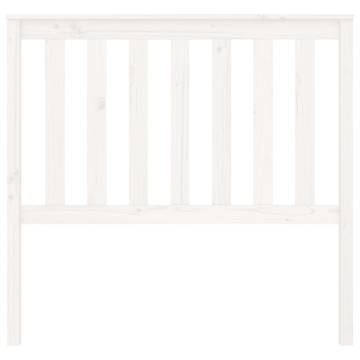 Stylish White Bed Headboard | Solid Pine 106x6x101 cm