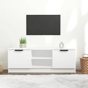 Stylish White TV Cabinet 102x35x36.5 cm - HipoMarket