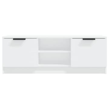 Stylish White TV Cabinet 102x35x36.5 cm - HipoMarket