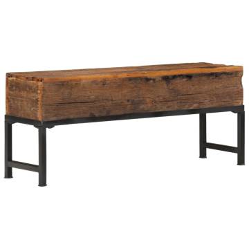 Stylish 110 cm Solid Wood Reclaimed Bench for Your Home