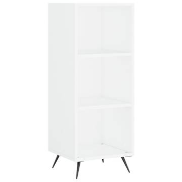 Elegant Highboard High Gloss White - 34.5x32.5x180 cm