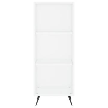 Elegant Highboard High Gloss White - 34.5x32.5x180 cm