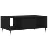 Elegant Black Coffee Table 90x50 cm | Engineered Wood