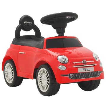 Ride-on Car Fiat 500 Red - Iconic Toy for Kids