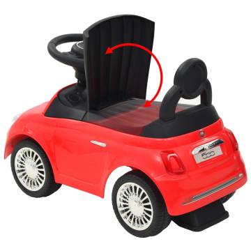 Ride-on Car Fiat 500 Red - Iconic Toy for Kids