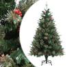 Christmas Tree with Pine Cones Green 120 cm PVC&PE Size 120 x 60 cm Quantity in Package 1 Number of Branch Tips Number of LEDs 