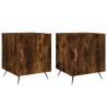 Stylish Smoked Oak Bedside Cabinets - Set of 2 | HipoMarket