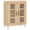 Stylish Highboard Sonoma Oak - 69.5x34x180 cm | HipoMarket