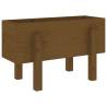 Garden Planter Honey Brown - Solid Pine Wood 62x30x38 cm