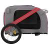 Pet Bike Trailer - Red & Grey Oxford Fabric | Hipomarket