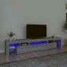 TV Cabinet with LED Lights Grey Sonoma 215x36.5x40 cm Colour grey sonoma Quantity in Package 1 Width 215 cm 