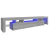 TV Cabinet with LED Lights Grey Sonoma - Modern & Stylish