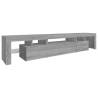 TV Cabinet with LED Lights Grey Sonoma - Modern & Stylish