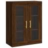 Stylish Highboard Brown Oak - 69.5x34x180 cm | Hipo Market