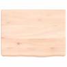 Untreated Solid Wood Bathroom Countertop 40x30 cm - Hipo Market