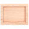 Untreated Solid Wood Bathroom Countertop 40x30 cm - Hipo Market