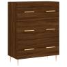 Stylish Highboard Brown Oak - 69.5x34x180 cm | Hipo Market