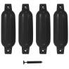 Boat Fender 4 pcs Black 41x11.5 cm PVC Colour black Size 41 x 11.5 cm Quantity in Package 4 