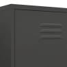 Stylish Anthracite Wardrobe - 90x50x180 cm Steel Storage Solution