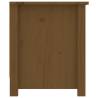 Shoe Cabinet Honey Brown - Solid Pine Wood, 110x38x45.5 cm