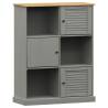 Bookcase VIGO Grey 90x35 cm | Solid Pine Wood Storage