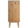 OTTA Brown & Grey Drawer Cabinet | Solid Pine | 76.5x39.5x90cm