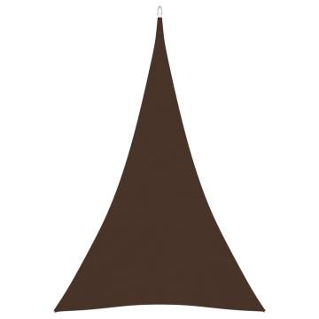 Buy Triangular Sunshade Sail 4x5x5m - Brown Oxford Fabric | HipoMarket