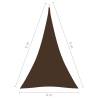 Buy Triangular Sunshade Sail 4x5x5m - Brown Oxford Fabric | HipoMarket