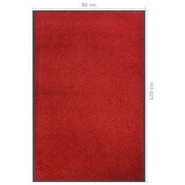 Red Doormat 80x120 cm | Stylish & Non-Slip Welcome Mat