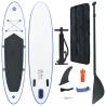 Inflatable Stand Up Paddleboard Set Blue and White Colour blue Size 300 x 72 x 10 cm 