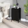 Bedside Cabinet Black 40x35x70 cm Engineered Wood Colour black Quantity in Package 1 