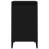 Stylish Black Bedside Cabinet - 40x35x70 cm | Hipo Market