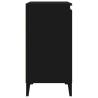 Stylish Black Bedside Cabinet - 40x35x70 cm | Hipo Market