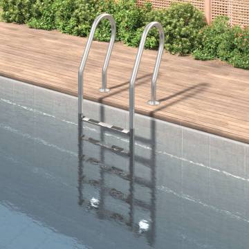 Durable Pool Ladder 54x38x211 cm - 304 Stainless Steel