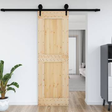 NARVIK Solid Wood Pine Door - 70x210 cm | HipoMarket