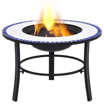 vidaXL Mosaic Fire Pit - Stylish & Functional 68cm Ceramic