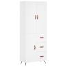 Highboard White 69.5x34x180 cm - Stylish Storage Solution