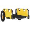 Bike Trailer - Yellow Oxford Fabric & Iron, Durable & Versatile