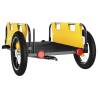 Bike Trailer - Yellow Oxford Fabric & Iron, Durable & Versatile