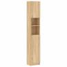 Stylish Bathroom Cabinet Sonoma Oak - 32x25.5x190 cm