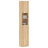 Stylish Bathroom Cabinet Sonoma Oak - 32x25.5x190 cm