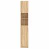 Stylish Bathroom Cabinet Sonoma Oak - 32x25.5x190 cm