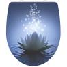 SCHÜTTE Duroplast High Gloss Toilet Seat with Soft-Close WATER LILY Colour blue Quantity in Package 1 