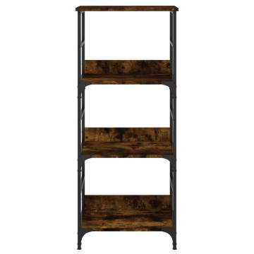 Bookshelf Smoked Oak - 50x33x117.5 cm Engineered Wood