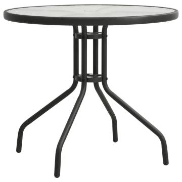 Bistro Table Anthracite Ø80x71 cm Steel - Modern Garden Elegance