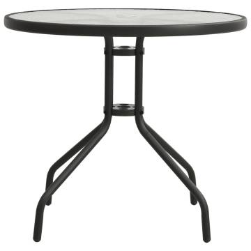 Bistro Table Anthracite Ø80x71 cm Steel - Modern Garden Elegance